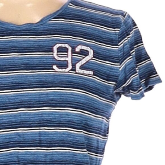 Abercrombie Vintage Striped Short Sleeve Tee Blue - Picture 3 of 6